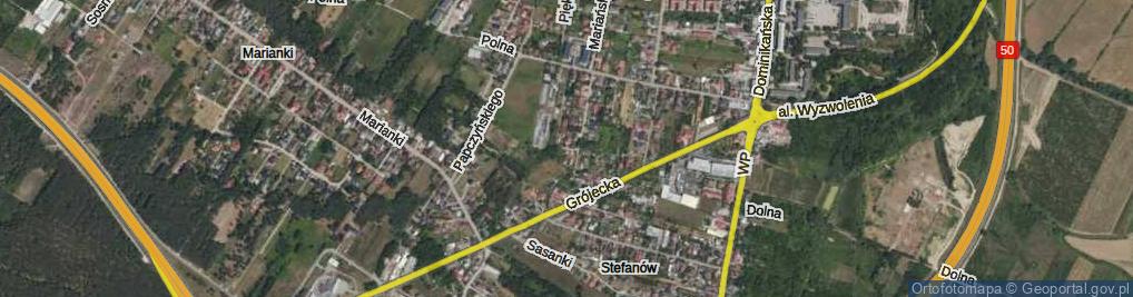 Zdjęcie satelitarne Parkowa ul.